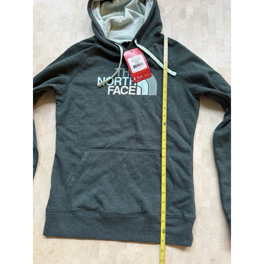 THE North Face Half Dome Pullover Hoodie Womens Sz M Medium Green Two‎ Tone NWT - Picture 5 of 7